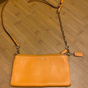 Coach Tangerine Leather Cross-body bag